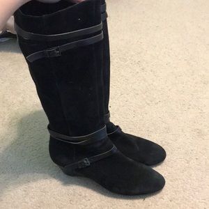 Long black boots